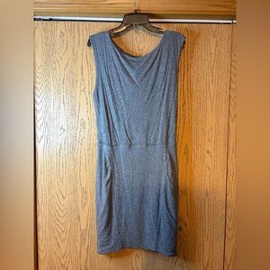 Athleta Dark Gray Sleeveless Casual Dress EUC
